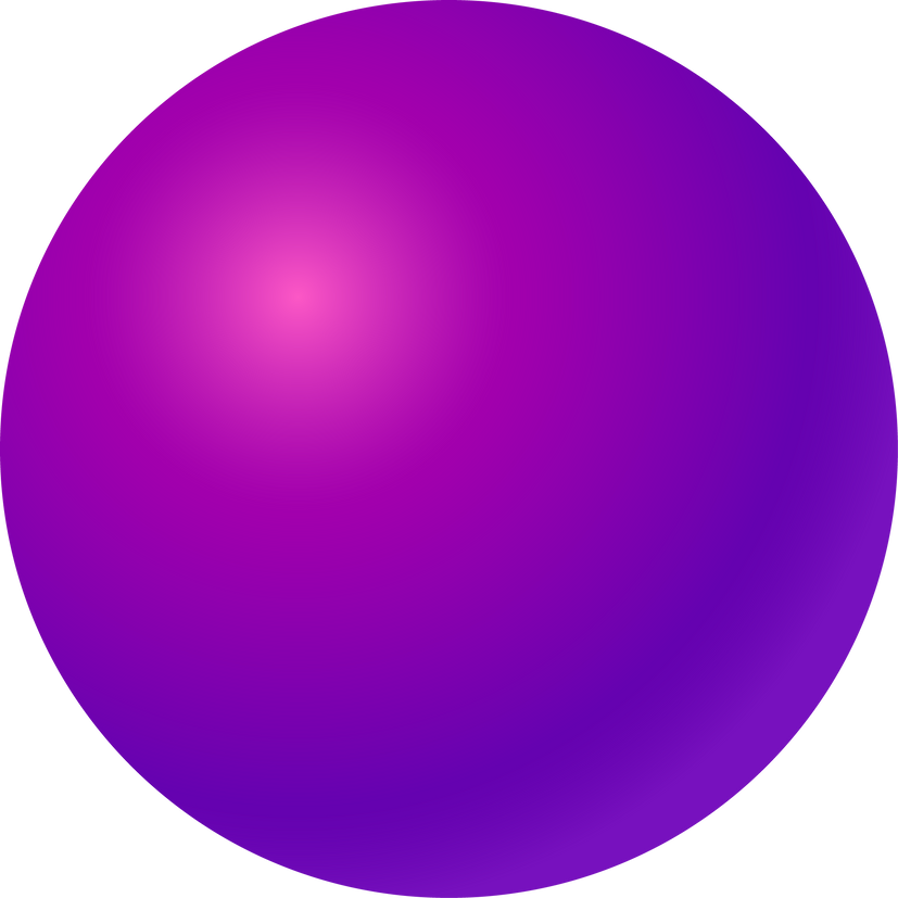 Purple gradient 3d ball
